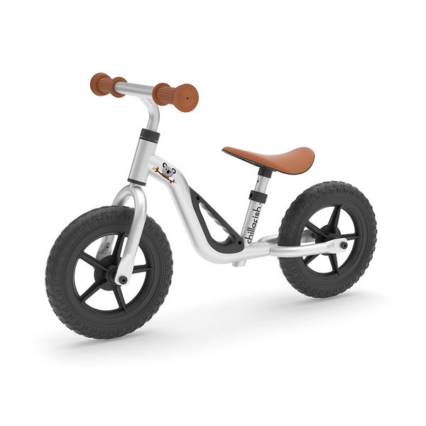 Chillafish Charlie 10" Balance Bike Silver- Integrated Carry Handle