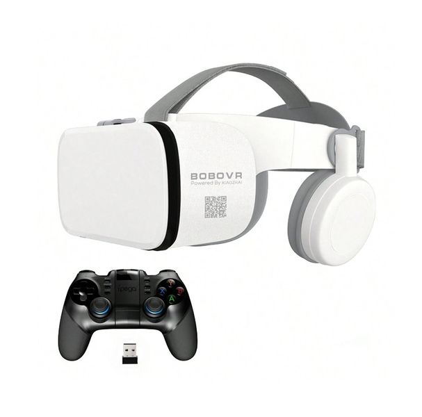 BOBOVR - Z6 - Virtual Reality Headset With Ipega Gaming Controller - White