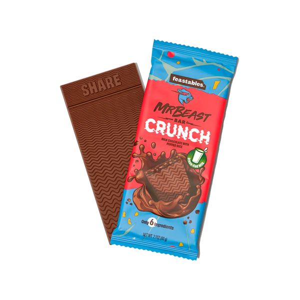 Feastables Mr Beast Milk Chocolate Crunch Bars - 60g