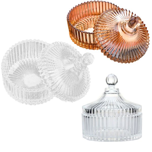 Home Kitchen Decor Glass Food Containers 3 Set