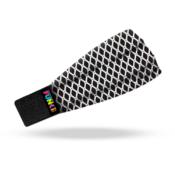 FUNki Black and White Diamonds Adult Headband