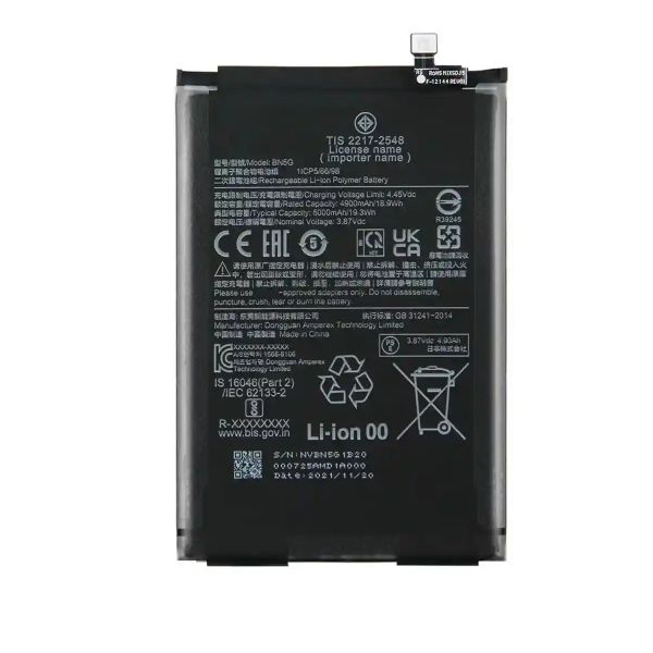 Replacement Battery Compatible For Xiaomi Redmi Mi Note 11 Pro