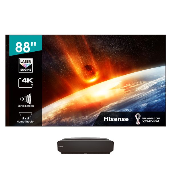 Hisense 88" Ultra Short Throw 4K Smart Laser TV with Sonic Screen