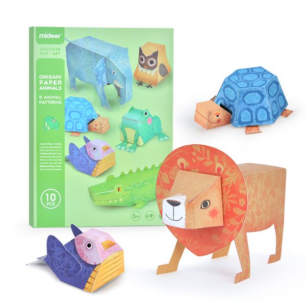 Mideer 3D Animal Themed Origami Paper Craft Set