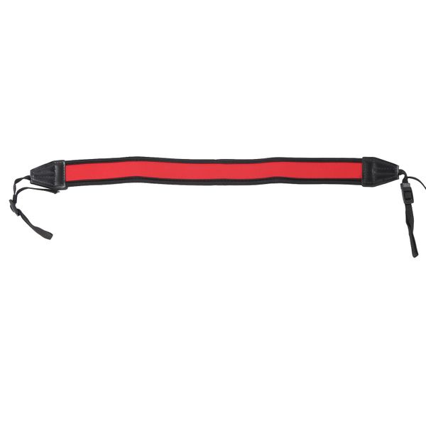 Portable Digital Camera Antiskid Shock - absorbing Shoulder Strap Red Black