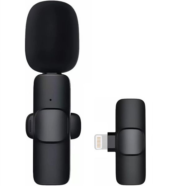 K8 Wireless Lavalier Microphone for iPhone Plug-Play Vloggers