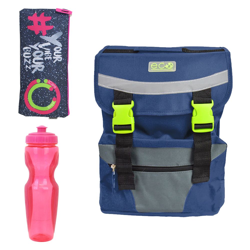 Back To School Stationery Set 6 Backpack, Pencil Case, Water Bottle