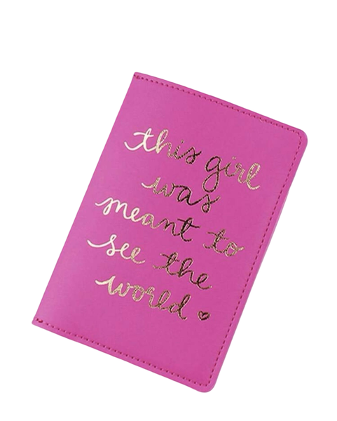 1 Piece PU Leather Letters Passport Cover