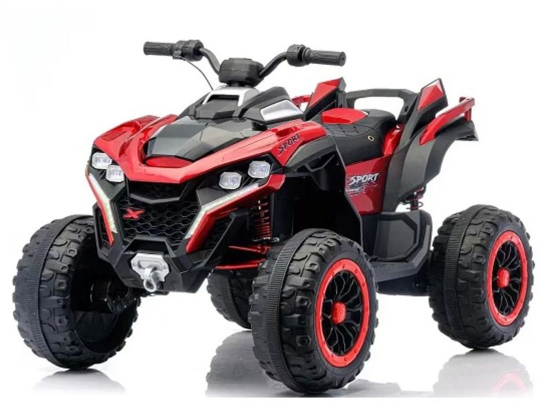24V Kids Electric Quad Bike | 4x4 All-Terrain Ride-On with Leather Seat