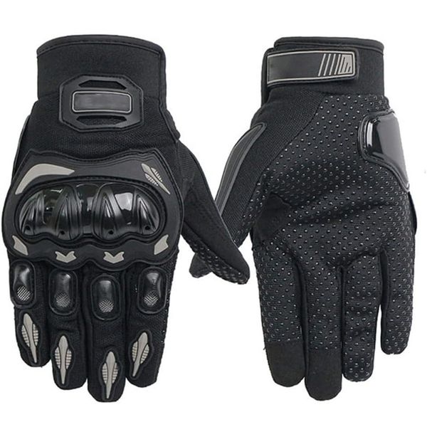 Riding Glove Black, Full Finger Motorcycle Gloves for Men and Women.