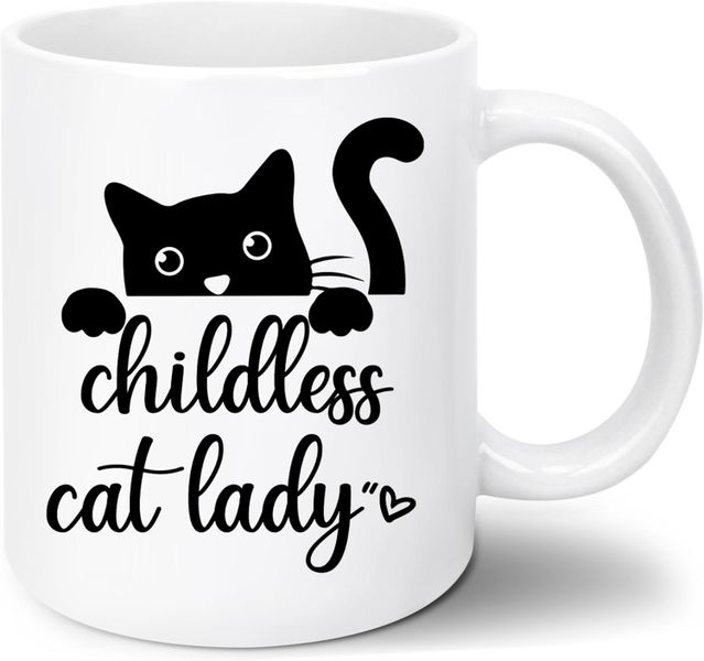 Childless cat lady -Father's day-Mother's day-Valentines-Christmas Mug