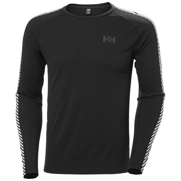 Helly Hansen Mens LIFA Active Stripe Crew - Black