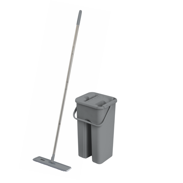 Parrot Products Grey Stainless steel Flat Squeeze Mop