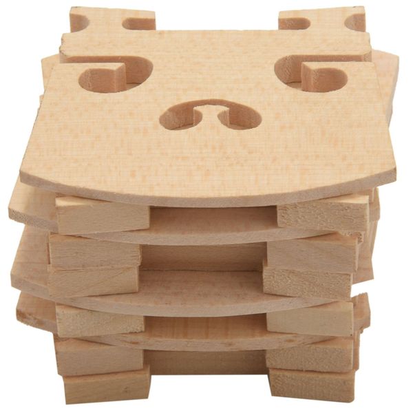 10PCS Maple Violin Bridge For 1/8 &amp; 1/4 &amp; 1/2 &amp; 3/4 &amp; 4/4 Violin Bridges