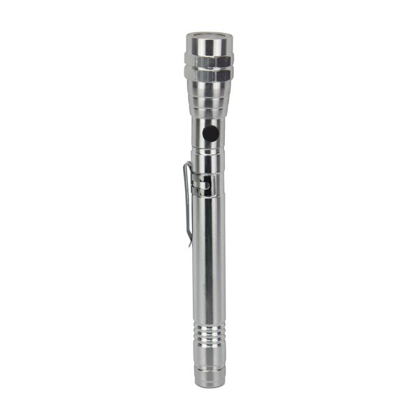 Aluminium Stretch Torch - LED - Silver - 17cm