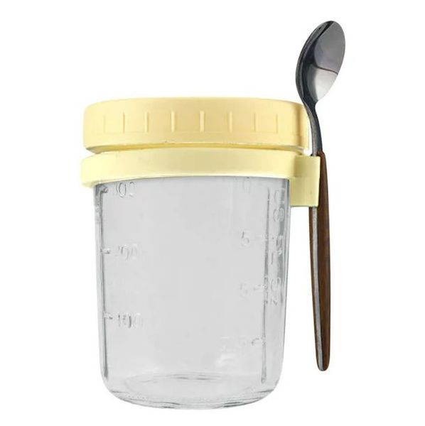 Airtight Overnight Oats Jar with Spoon - 350ml
