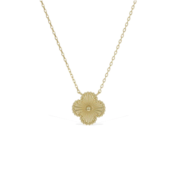 Gold Clover Pendant Necklace