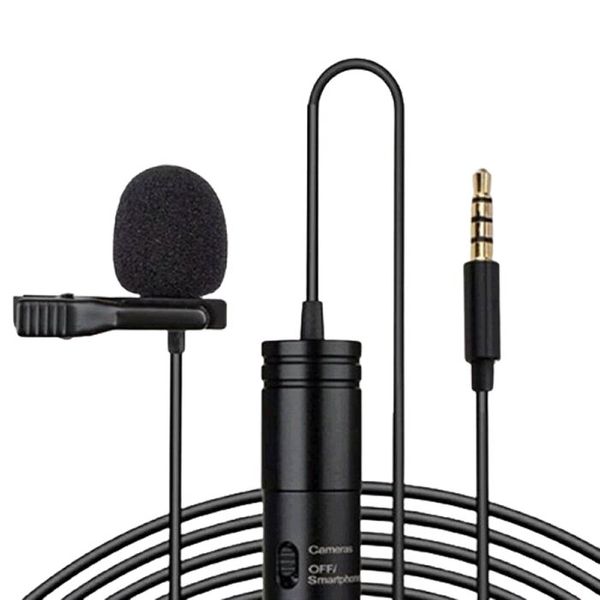 Portable Clip-on Lapel Lavalier Microphone for Phone SLR Camera