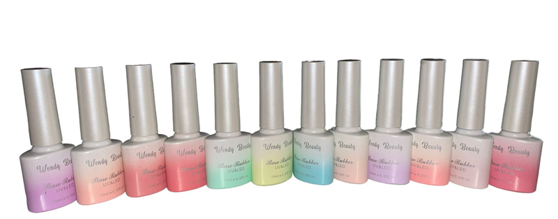Color Rubber UV &amp; LED Base Coat Set