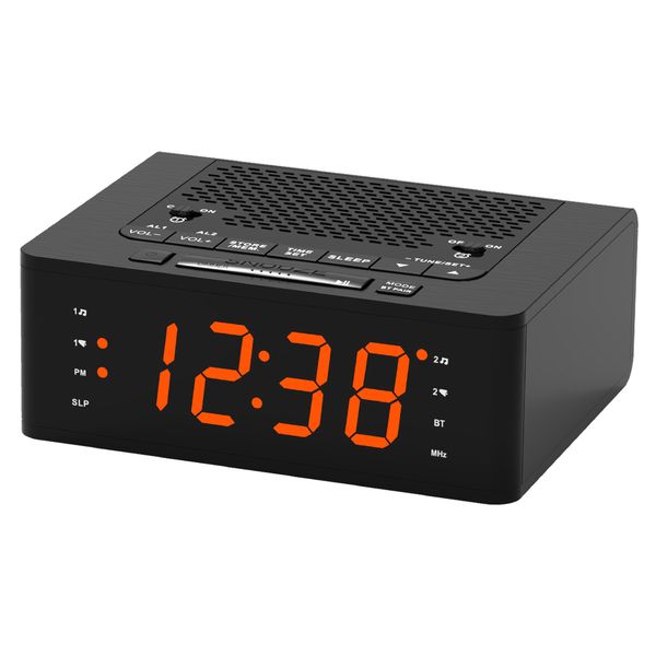 Bedside alarm clock with Bluetooth speaker and FM radio LED Display 515