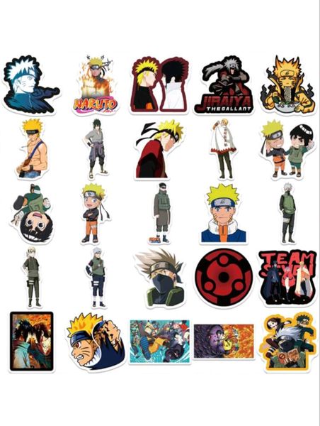 Naruto Inspired 50 Piece Sticker Set