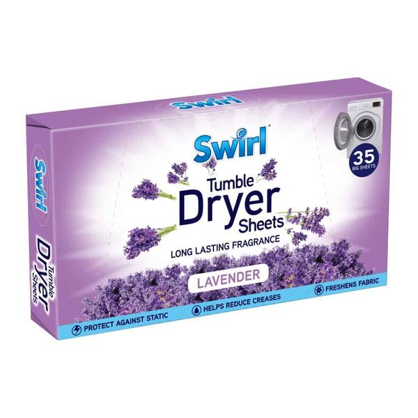 Swirl Tumble Dryer Sheets - Lavender