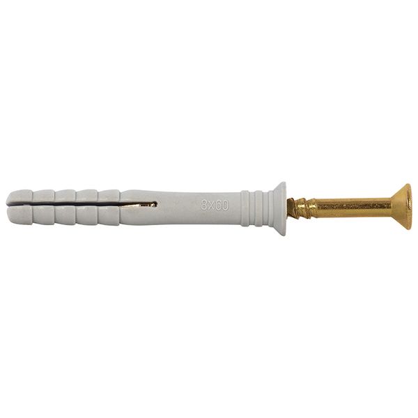 RUWAG Nylon Wall Plug Nail-In Anchor 8mm x 120mm ( Pack of 100 )