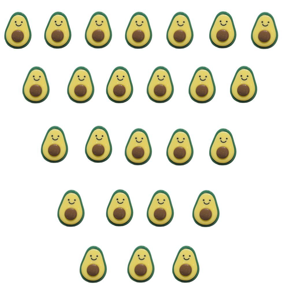 Craft DIY Multi Use Cute Avocado Clothing Embellishment Set of 25 (3cm ...