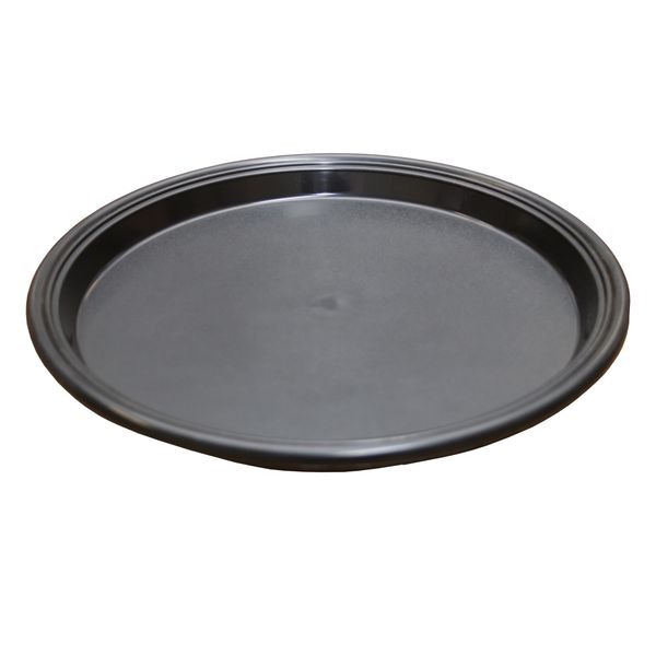 Non-Slip Round Black Tray 285