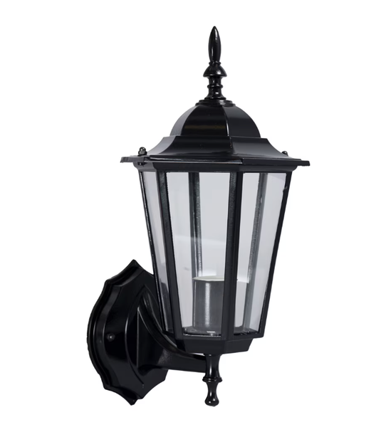 Outdoor Wall Light 1 x 60W, Upward Illumination, Black
