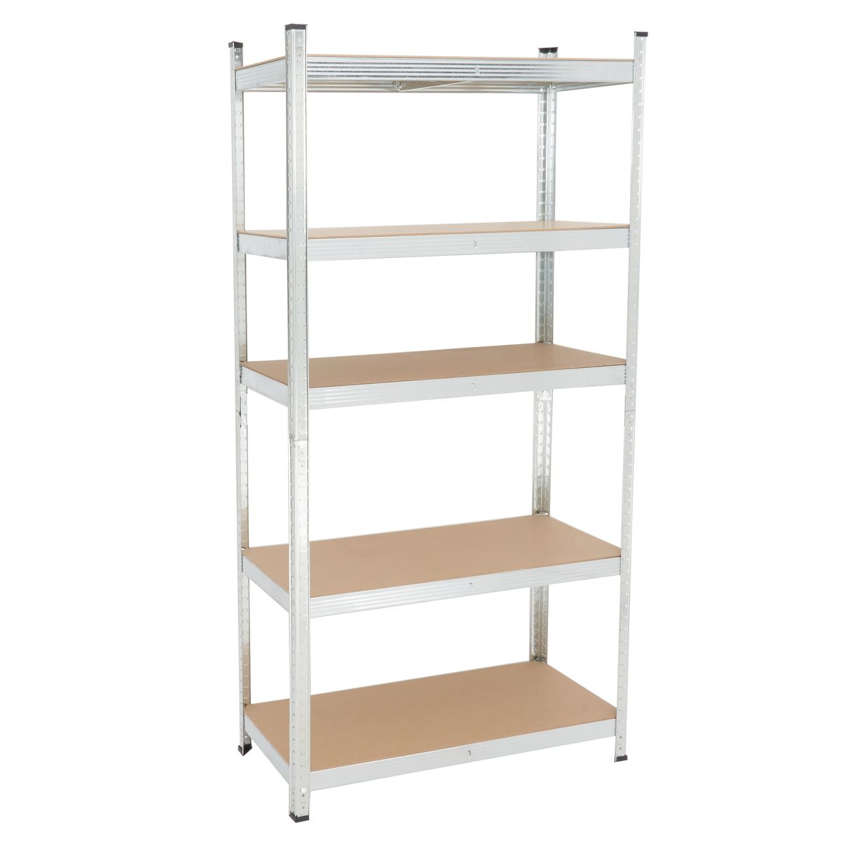 5 Tier Storage Shelves Adjustable Shelving Unit Display Standing Steel ...