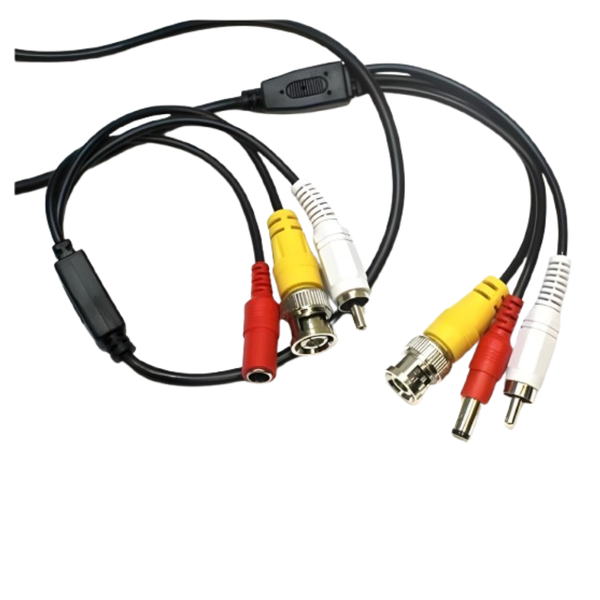 High-Quality CCTV Cable with Audio - Durable, Weatherproof, Plug &amp; Play