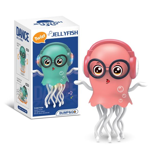 Fudisenn Electric Induction Octopus Toy - Light Up Crawling Musical Pet