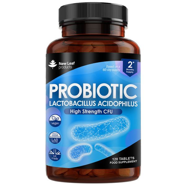 Probiotic Tablets High Strength CFU- Vegan &amp; Gluten Free -Digestive Support