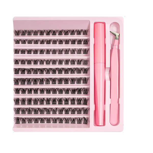 Lash Clusters Lash Curl Extension Kit with Lash Bond &amp;Tweezer (8-16mm)