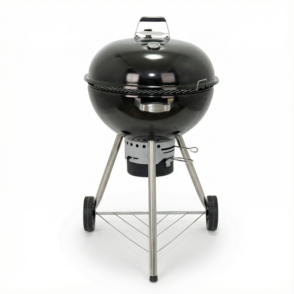 Outdoor Charcoal Braai Kettle Grill Built-in Thermometer 57cm