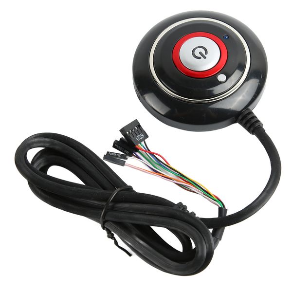 PC Power Button ABS 2 USB Compatible with Internet Cafe