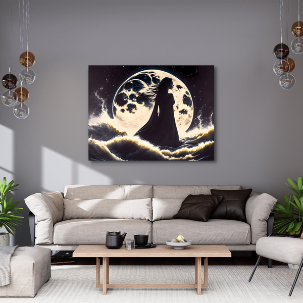 Canvas Wall Art - Full Moon Tide Artwork