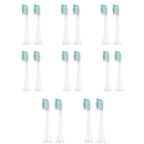 16-pack replacement toothbrush heads, compatible with Philips Sonicare