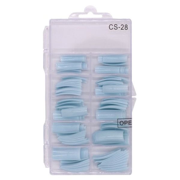 Powder Blue Nail Tips - 100 Pieces