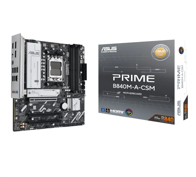 ASUS PRIME B840M-A-CSM AM5 Micro-ATX Motherboard - Stable Performance