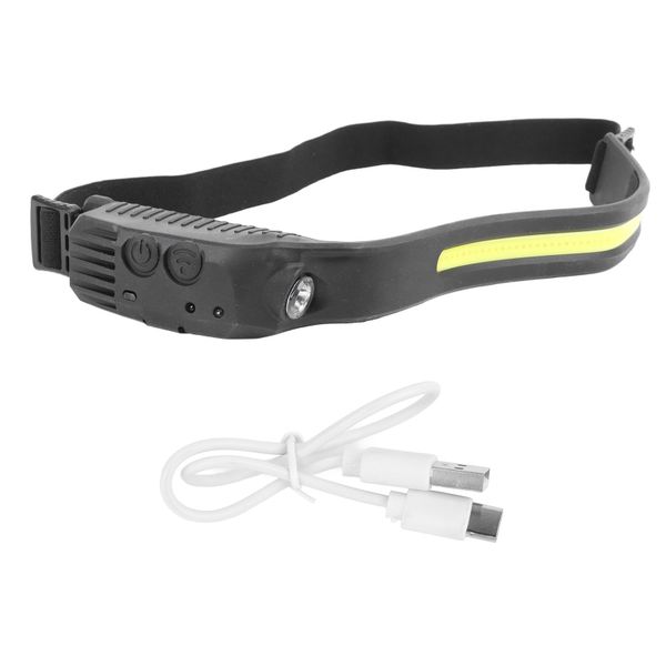 Induction Headlamp ABS USB Rechargeable For Outdoor