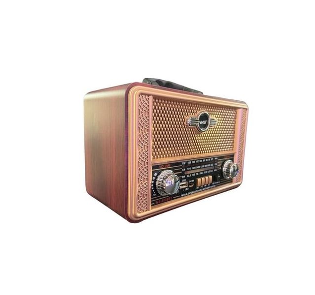 Vintage NS-8098BT Wooden Radio , AM/FM/SW, USB TF Playback TWS