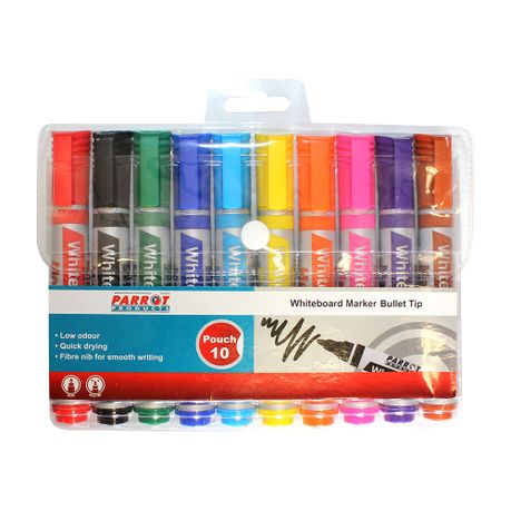 Parrot Whiteboard Marker Bullet Tip - Assorted (Pack of 10), Shop Today.  Get it Tomorrow!