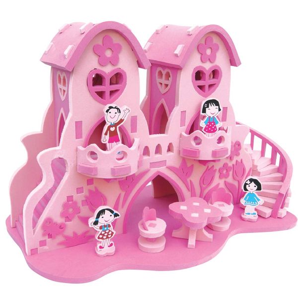 3D Puzzle DIY Fairy Doll House Playset - Creative Kids Toy