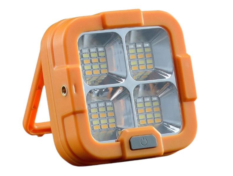 Portable Waterproof Solar Power Camping Light - T05 - Orange