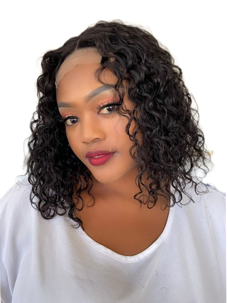 Brazilian 12inch Waterwave Wig Black Shop Today. Get it Tomorrow