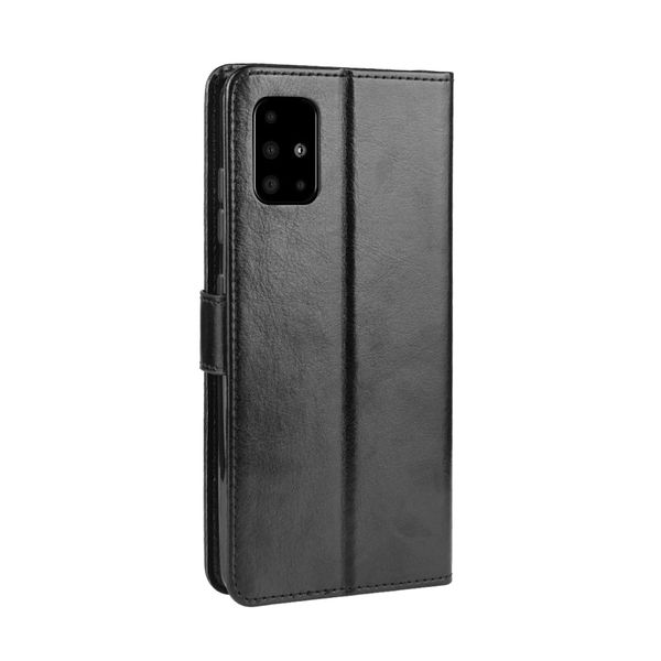 Crazy Horse Pattern Leather Cover Compatible for Samsung Galaxy S20 Ultra