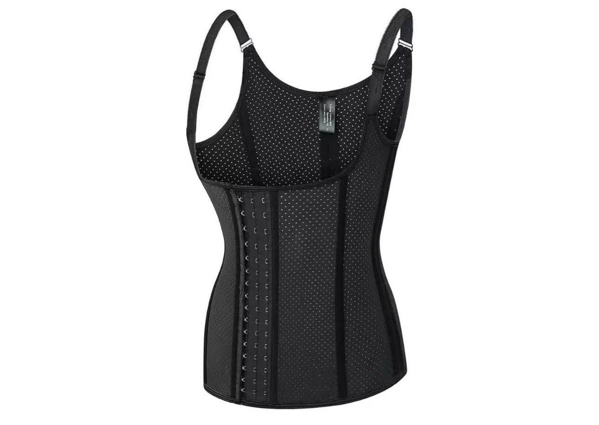 12 steel bone Breathable Corset Vest Waist Trainer Shop Today. Get it