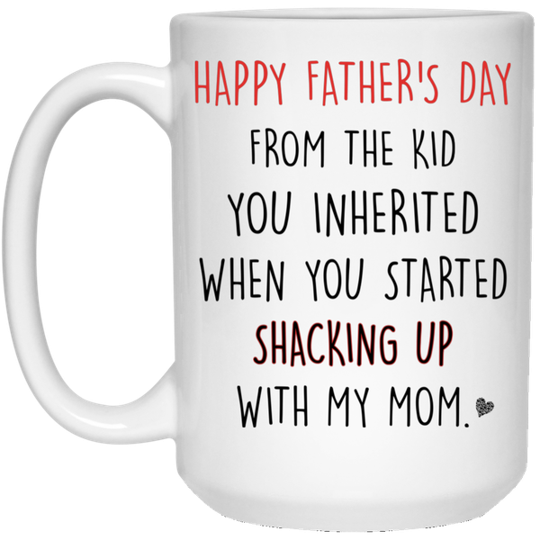 Happy Fathers From The Kid You Inherited Stepdad Gift Mug